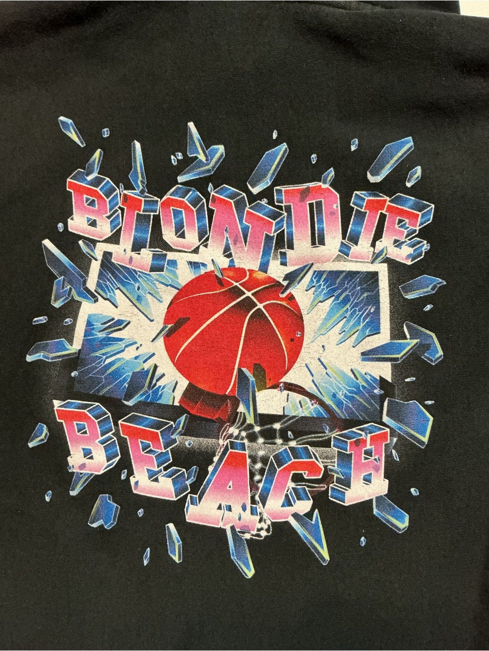 Blondie Beach Records Reverse Weave Los Angeles Basketball Heavyweight Hoodie